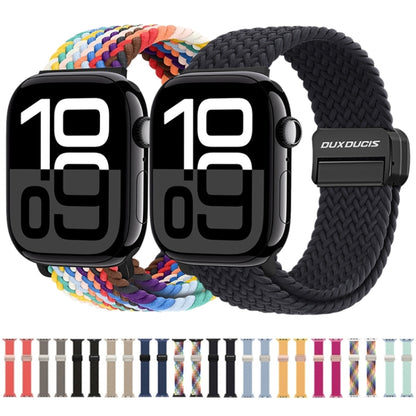 For Apple Watch Ultra 2 49mm DUX DUCIS Mixture Pro Series Magnetic Buckle Nylon Braid Watch Band(New Rainbow) - Watch Bands by DUX DUCIS | Online Shopping UK | buy2fix