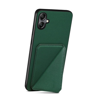 For Samsung Galaxy A23 5G / 4G Denior Imitation Calf Leather Back Phone Case with Holder(Green) - Galaxy Phone Cases by Denior | Online Shopping UK | buy2fix