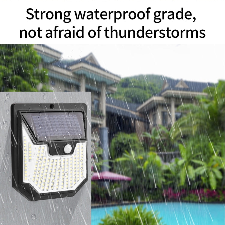 4pcs XY0159 159 LEDs Outdoor Solar Human Body Sensor Courtyard Wall Light - Solar Lights by buy2fix | Online Shopping UK | buy2fix