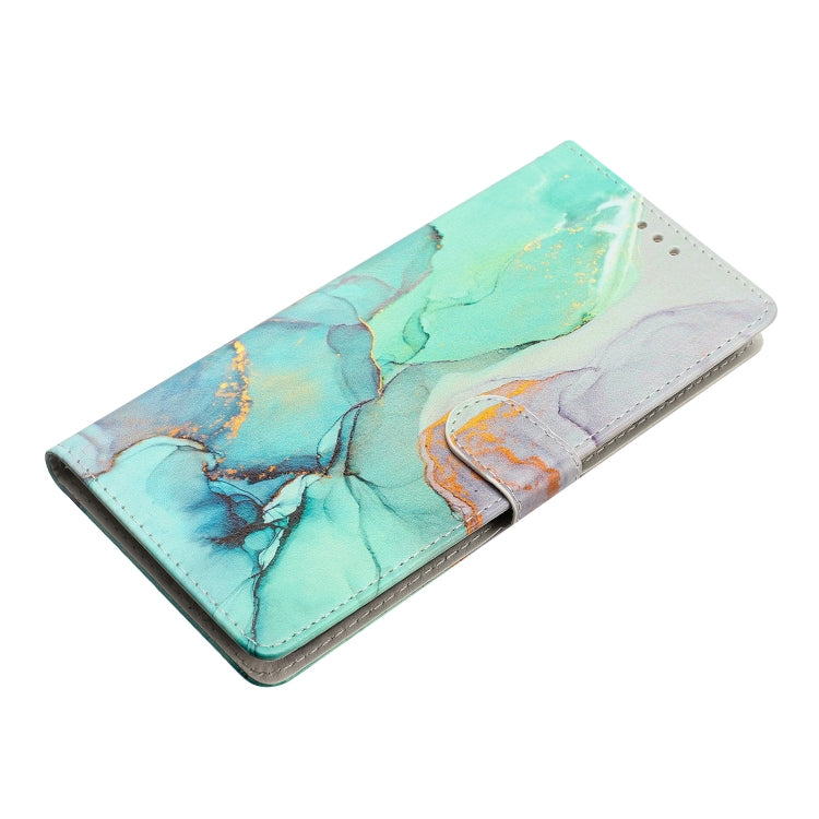 For Blackview A55 Pro Colored Drawing Leather Phone Case(Green Marble) - More Brand by buy2fix | Online Shopping UK | buy2fix