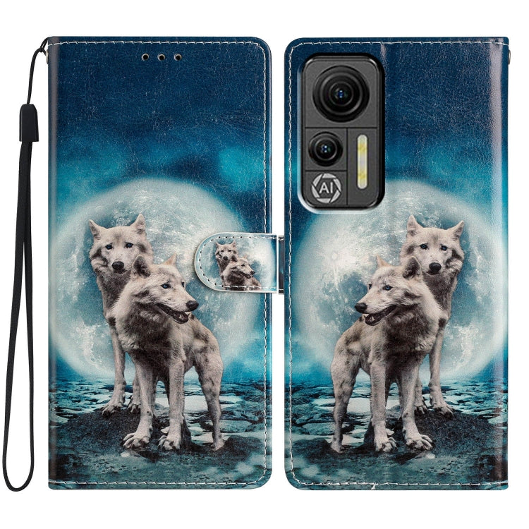 For Ulefone Note 14 Colored Drawing Leather Phone Case(Twin Wolves) - Ulefone Cases by buy2fix | Online Shopping UK | buy2fix