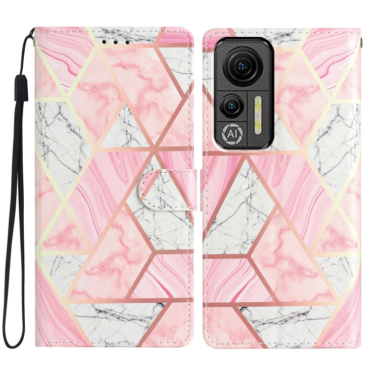 For Ulefone Note 14 Colored Drawing Leather Phone Case(Pink Marble) - Ulefone Cases by buy2fix | Online Shopping UK | buy2fix