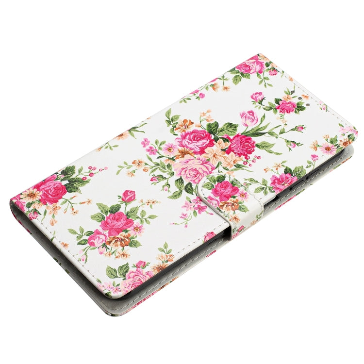 For Ulefone Note 14 Colored Drawing Leather Phone Case(Peonies) - Ulefone Cases by buy2fix | Online Shopping UK | buy2fix