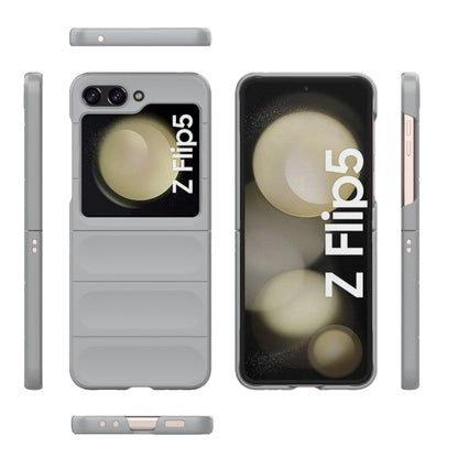 For Samsung Galaxy Z Flip5 5G Magic Shield Fold PC Shockproof Phone Case(Grey) - Galaxy Z Flip5 Cases by buy2fix | Online Shopping UK | buy2fix