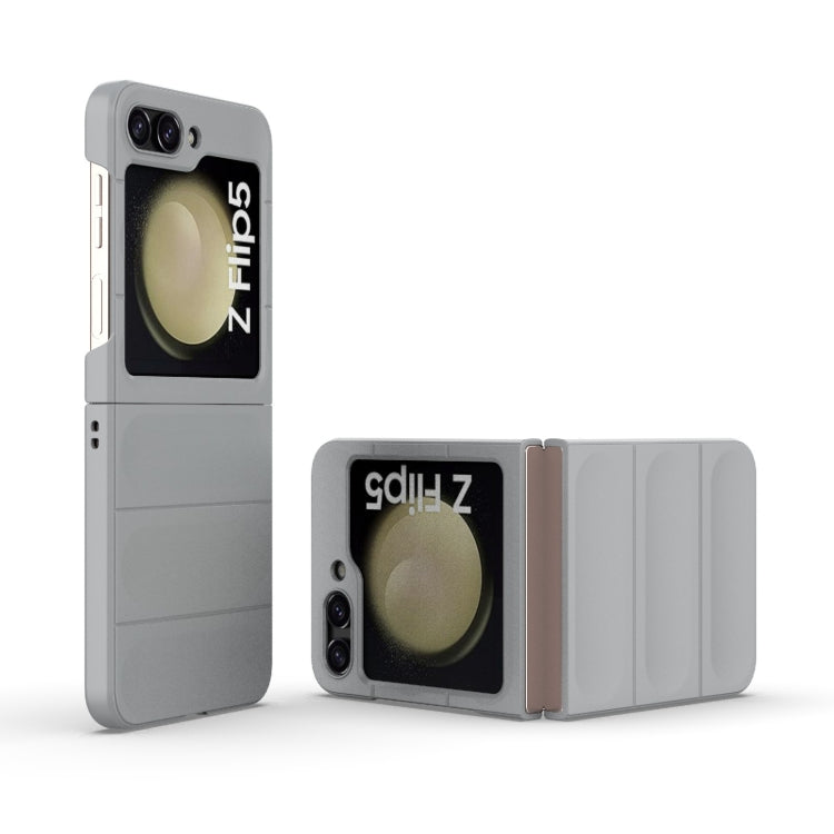 For Samsung Galaxy Z Flip5 5G Magic Shield Fold PC Shockproof Phone Case(Grey) - Galaxy Z Flip5 Cases by buy2fix | Online Shopping UK | buy2fix