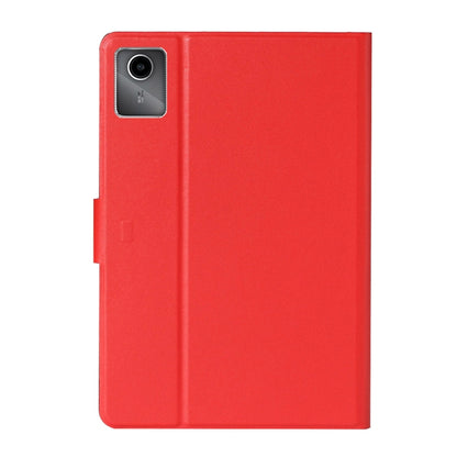 For Lenovo Tab M11/ Xiaoxin Pad 11 2024 Pure Color Smart Leather Tablet Case(Red) - Lenovo by buy2fix | Online Shopping UK | buy2fix