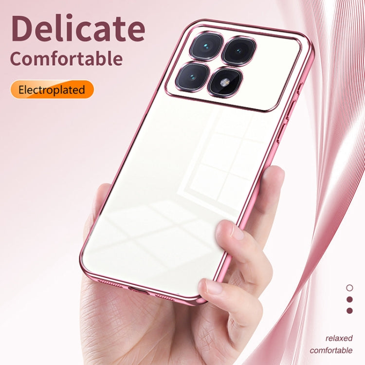 For Xiaomi Redmi K70 Ultra Transparent Plating Fine Hole Phone Case(Transparent) - Xiaomi Cases by buy2fix | Online Shopping UK | buy2fix