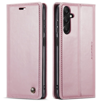 For Samsung Galaxy A25 CaseMe 003 Crazy Horse Texture Flip Leather Phone Case(Pink) - Galaxy Phone Cases by CaseMe | Online Shopping UK | buy2fix