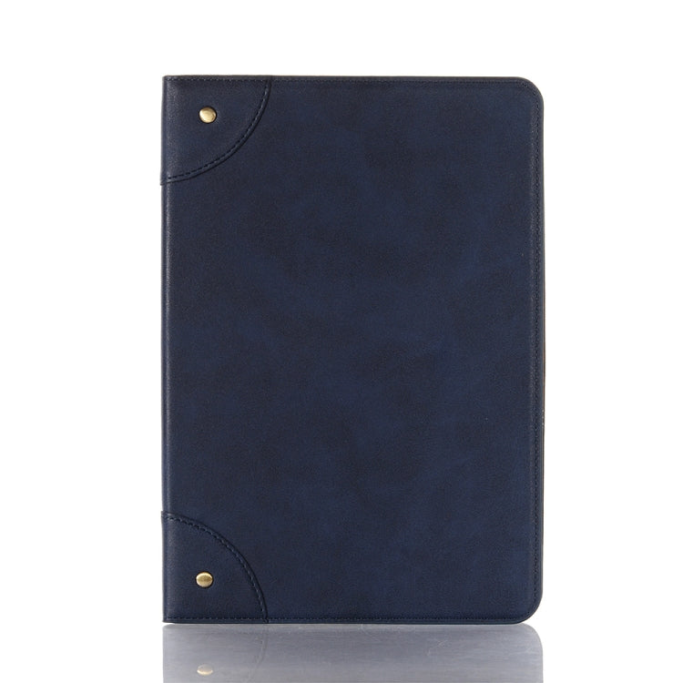 For Samsung Galaxy Tab S9 FE Retro Book Leather Tablet Case(Dark Blue) - Galaxy Tab S9 FE by buy2fix | Online Shopping UK | buy2fix