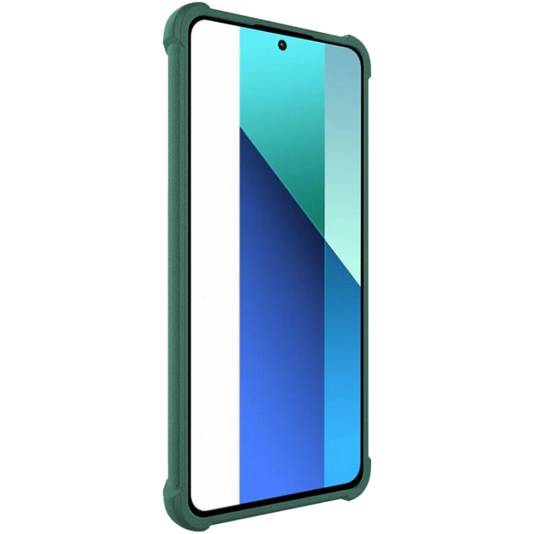 For Xiaomi Redmi Note 13 4G Global imak Shockproof Airbag TPU Phone Case(Matte Green) - Note 13 Cases by imak | Online Shopping UK | buy2fix