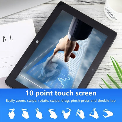 HONGSAMDE 10.1 inch 2 in 1 Tablet PC, 8GB+128GB, Windows 11, Intel Gemini Lake J4125 Quad Core with Keyboard(Black) - Other by Hongsamde | Online Shopping UK | buy2fix