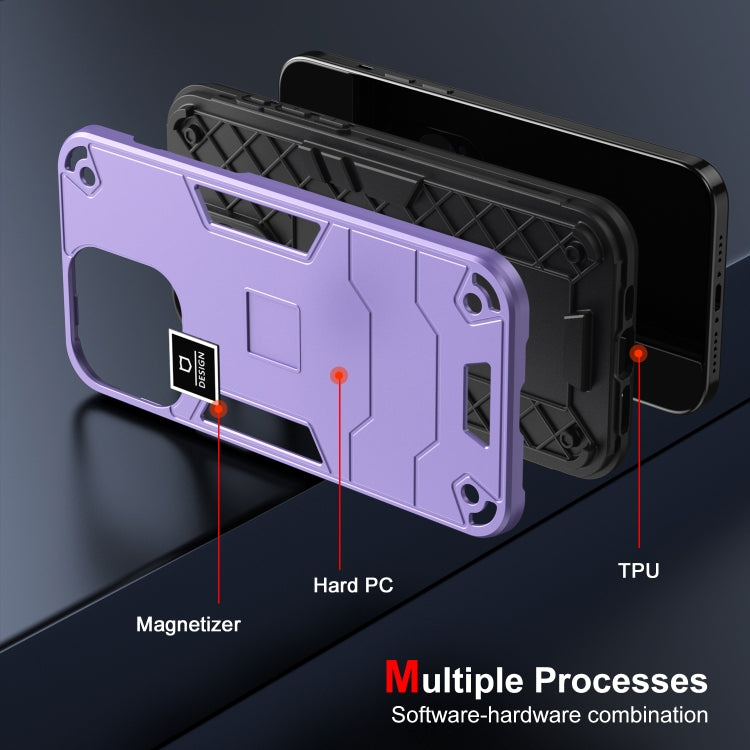 For Xiaomi 14 2 in 1 Shockproof Phone Case(Purple) -  by buy2fix | Online Shopping UK | buy2fix