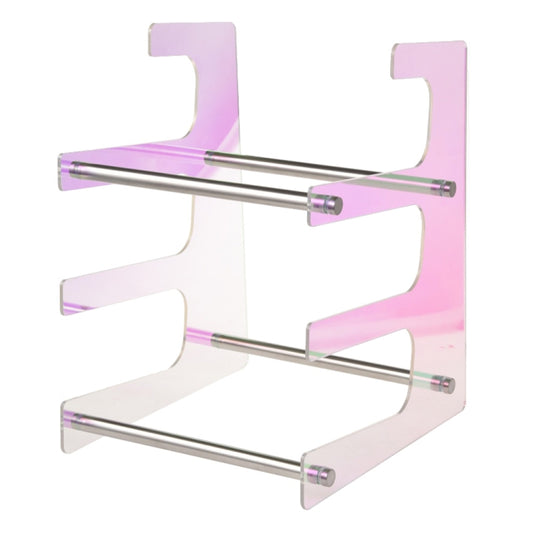 Acrylic Colorful Keyboard Storage Display Stand, Style:Three Layer - Shelf & Hooks by buy2fix | Online Shopping UK | buy2fix
