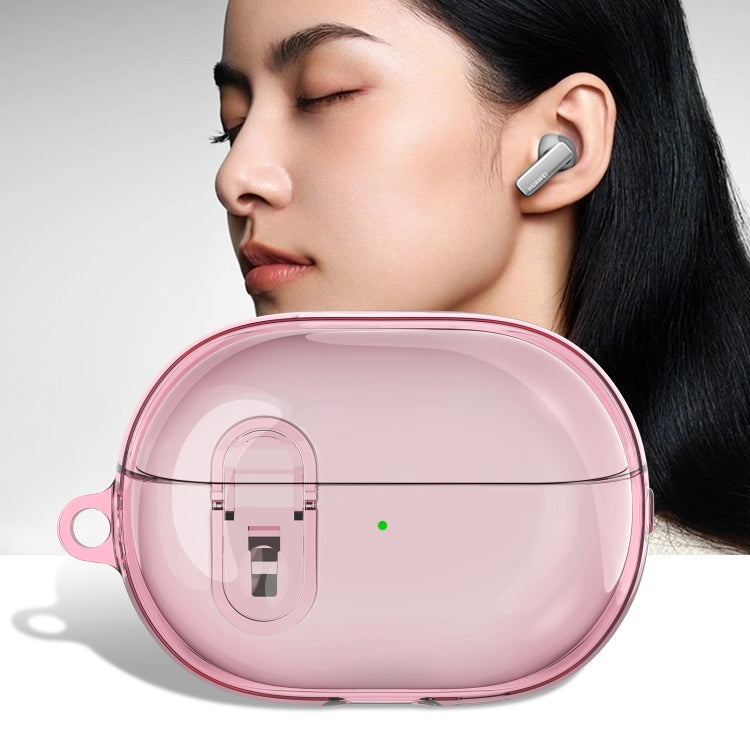 For Huawei FreeBuds Pro 3 Wireless Earphone TPU+PC Protective Case with Metal Buckle(Transparent Pink) - Huawei Earphone Case by buy2fix | Online Shopping UK | buy2fix
