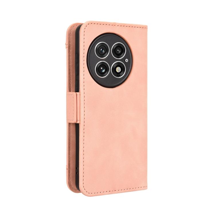 For OnePlus 13 5G Skin Feel Calf Texture Card Slots Leather Phone Case(Pink) - OnePlus Cases by buy2fix | Online Shopping UK | buy2fix