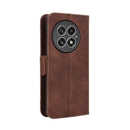 For OnePlus 13 5G Skin Feel Calf Texture Card Slots Leather Phone Case(Brown) - OnePlus Cases by buy2fix | Online Shopping UK | buy2fix