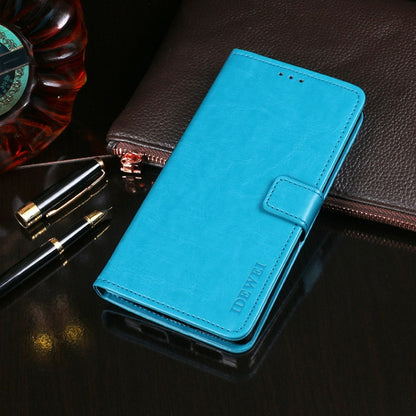 For Motorola Moto G54 5G EU idewei Crazy Horse Texture Leather Phone Case(Sky Blue) - Motorola Cases by idewei | Online Shopping UK | buy2fix