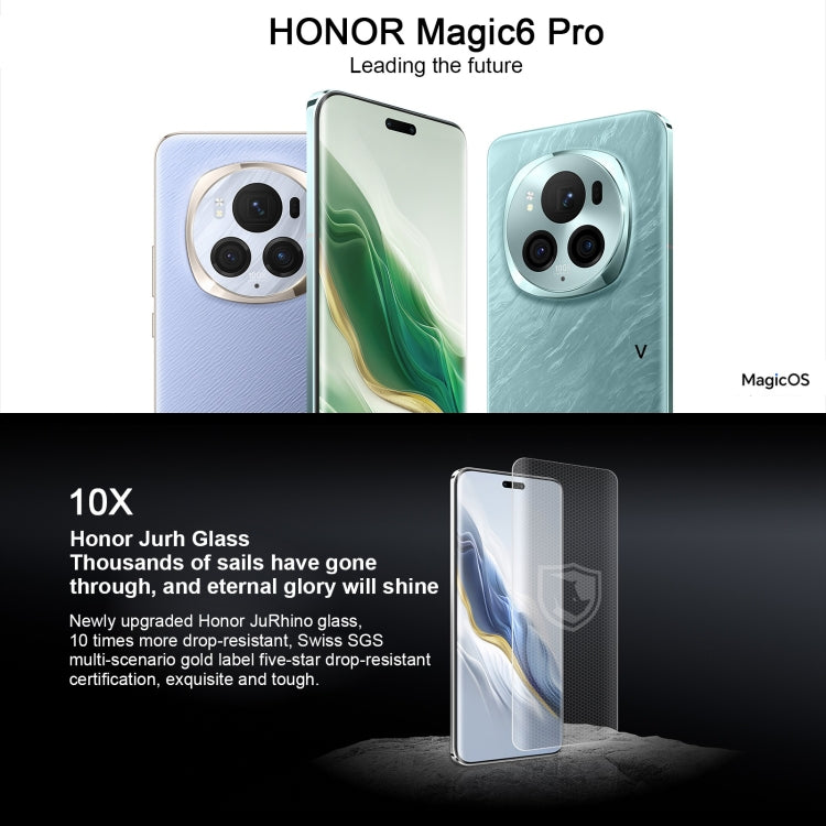 Honor Magic6 Pro, 16GB+1TB,  6.8 inch Magic OS 8.0 Snapdragon 8 Gen 3 Octa Core up to 3.3GHz, Network: 5G, OTG, NFC, Support Google Play(Black) - Honor by Huawei | Online Shopping UK | buy2fix