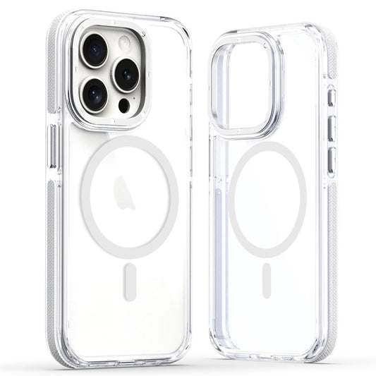 For iPhone 11 Pro Max Dual-Color Clear Acrylic Hybrid TPU MagSafe Phone Case(Transparent) - iPhone 11 Pro Max Cases by buy2fix | Online Shopping UK | buy2fix