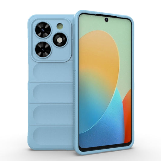 For Tecno Spark Go 2024 / 20C / Pop 8 Magic Shield TPU + Flannel Phone Case(Light Blue) - Tecno Cases by buy2fix | Online Shopping UK | buy2fix