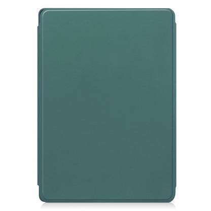 For Lenovo Tab M11/Xiaoxin Pad 11 2024 360 Rotation Transparent Smart Leather Case(Dark Green) - Lenovo by buy2fix | Online Shopping UK | buy2fix