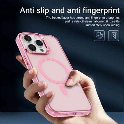 For iPhone 11 Electroplated IMD Magsafe PC Hybrid TPU Phone Case(Pink) - iPhone 11 Cases by buy2fix | Online Shopping UK | buy2fix