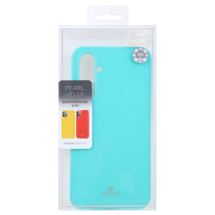 For Samsung Galaxy S24 5G GOOSPERY PEARL JELLY Shockproof TPU Phone Case(Mint) - Galaxy S24 5G Cases by GOOSPERY | Online Shopping UK | buy2fix