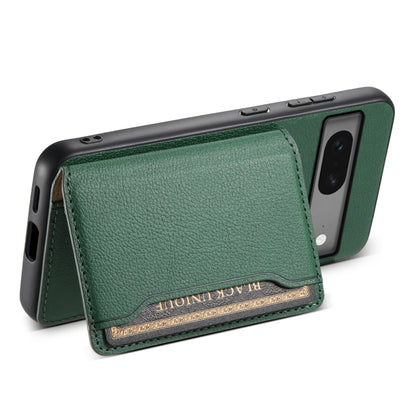 For Google Pixel 7 5G Calf Texture Card Bag Design Full Coverage Phone Case(Green) - Google Cases by buy2fix | Online Shopping UK | buy2fix