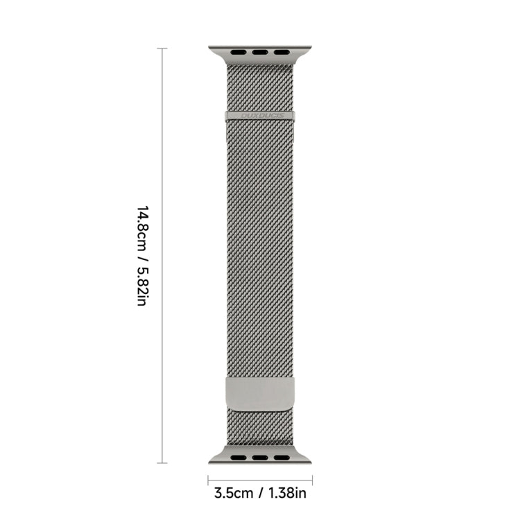 For Apple Watch Ultra 49mm DUX DUCIS Milanese Pro Series Stainless Steel Watch Band(Graphite) - Watch Bands by DUX DUCIS | Online Shopping UK | buy2fix