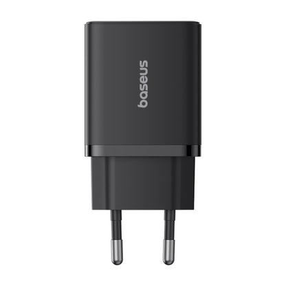 Baseus PD 30W USB + USB-C / Type-C Cube Fast Charger, EU Plug(Black) - USB Charger by Baseus | Online Shopping UK | buy2fix