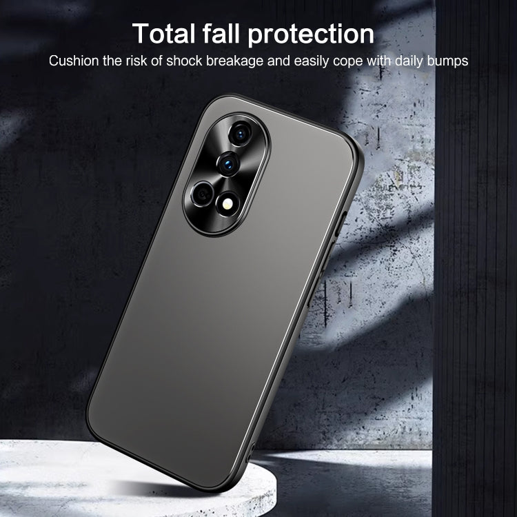 For Huawei nova 12 Pro R-JUST RJ-61 Electroplating Frosted TPU + PC Phone Case with Holder(Grey) - Huawei Cases by R-JUST | Online Shopping UK | buy2fix