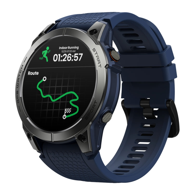 Zeblaze Stratos 3 Pro 1.43 inch AMOLED Screen Sports Smart Watch Support Bluetooth Call(Blue) - Smart Watches by Zeblaze | Online Shopping UK | buy2fix