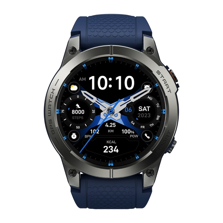 Zeblaze Stratos 3 Pro 1.43 inch AMOLED Screen Sports Smart Watch Support Bluetooth Call(Blue) - Smart Watches by Zeblaze | Online Shopping UK | buy2fix