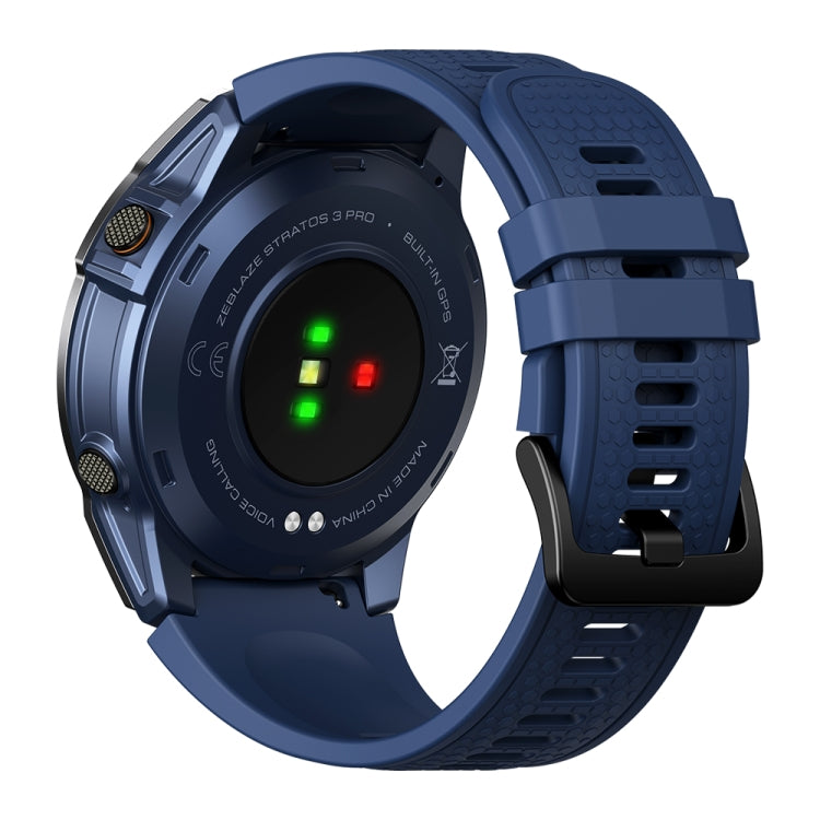 Zeblaze Stratos 3 Pro 1.43 inch AMOLED Screen Sports Smart Watch Support Bluetooth Call(Blue) - Smart Watches by Zeblaze | Online Shopping UK | buy2fix