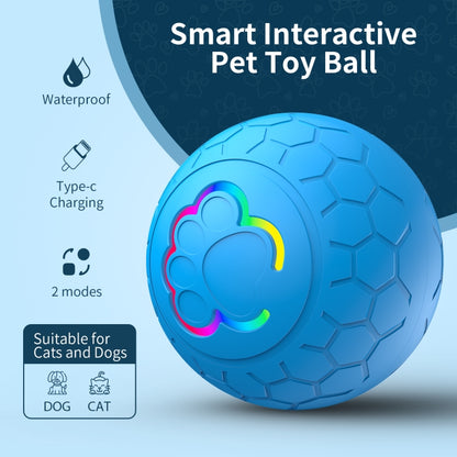 O5 Smart Pet Cat Toy Ball Luminous Yo-Yo Diameter 2.4 inches Standalone Version(Orange) - Rubber Silicone Toys by buy2fix | Online Shopping UK | buy2fix