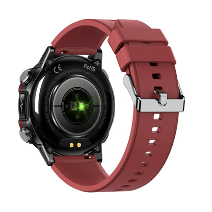 ET482 1.43 inch AMOLED Screen Sports Smart Watch Support Bluethooth Call /  ECG Function(Red Silicone Band) - Smart Watches by buy2fix | Online Shopping UK | buy2fix