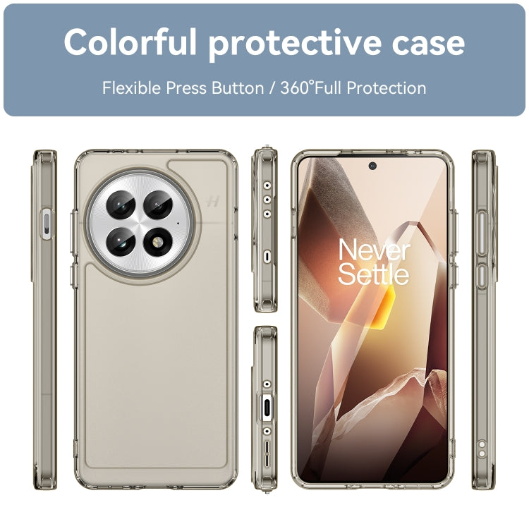 For OnePlus 13 Candy Series TPU Phone Case(Transparent Grey) - OnePlus Cases by buy2fix | Online Shopping UK | buy2fix