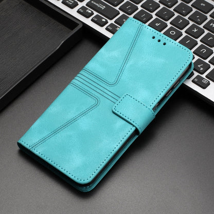 For iPhone 16 Pro Max Triangle Solid Color Leather Phone Case(Green) - iPhone 16 Pro Max Cases by buy2fix | Online Shopping UK | buy2fix