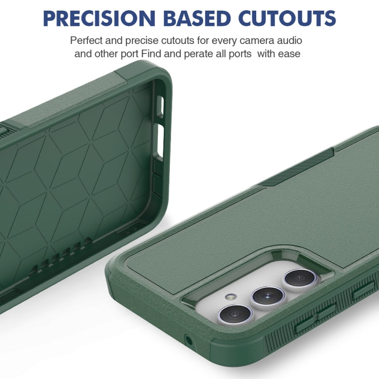 For Samsung Galaxy S23 FE 5G 2 in 1 PC + TPU Phone Case(Dark Green) - Galaxy S23 FE 5G Cases by buy2fix | Online Shopping UK | buy2fix