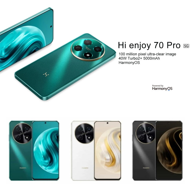 Hi Enjoy 70 Pro 5G, 8GB+128GB, Side Fingerprint Identification, 6.7 inch HarmonyOS 4.0 Dimensity 700 Octa Core 2.2GHz, Network: 5G, OTG, Not Support Google Play(White) - Huawei Mate & P by Huawei | Online Shopping UK | buy2fix