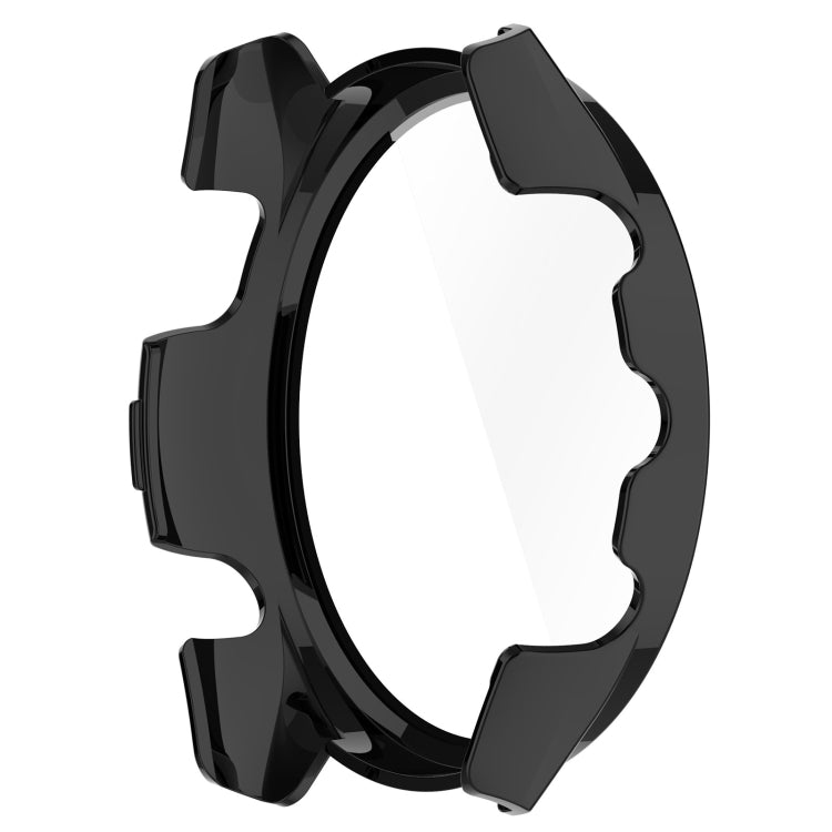 For Garmin Forerunner 165 / 165 Music PC + Tempered Film Integrated Watch Protective Case(Black) - Watch Cases by buy2fix | Online Shopping UK | buy2fix