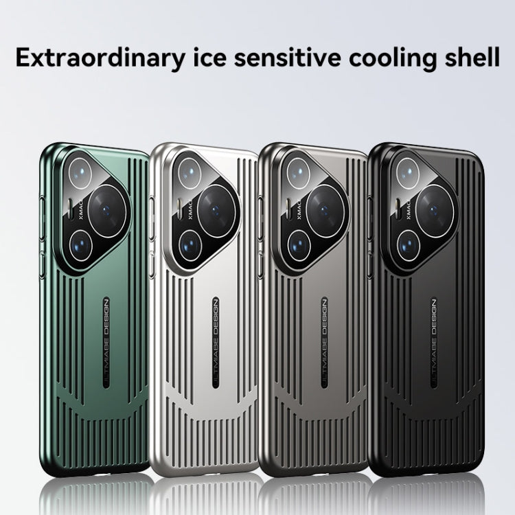 For Huawei Pura 70 Pro / Pura 70 Pro+ Ice Sense Heat Dissipation Electroplating Frosted Phone Case(Light Green) - Huawei Cases by buy2fix | Online Shopping UK | buy2fix