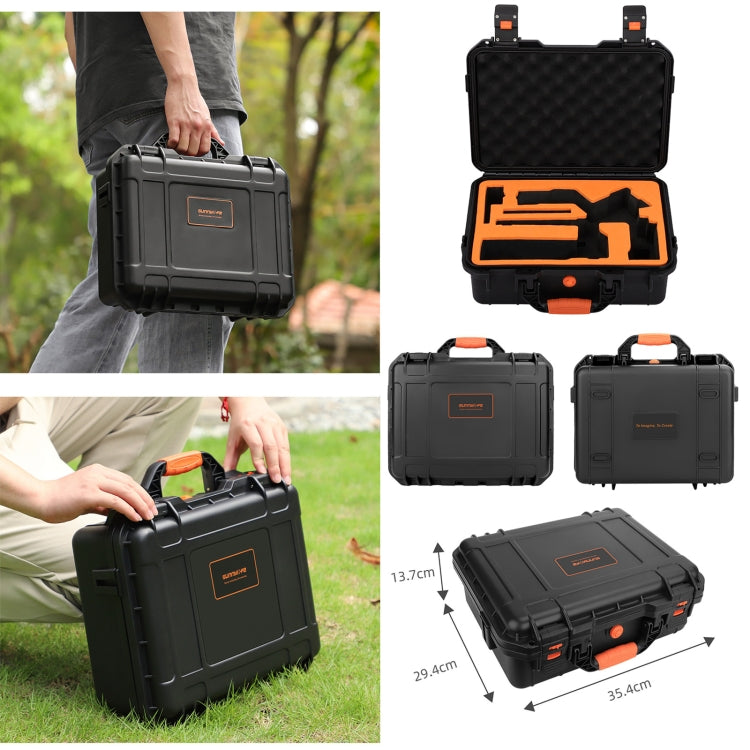 For DJI RS 4 Sunnylife Safety Carrying Case Waterproof Hard Case Box(Black) - Backpacks & Bags by Sunnylife | Online Shopping UK | buy2fix