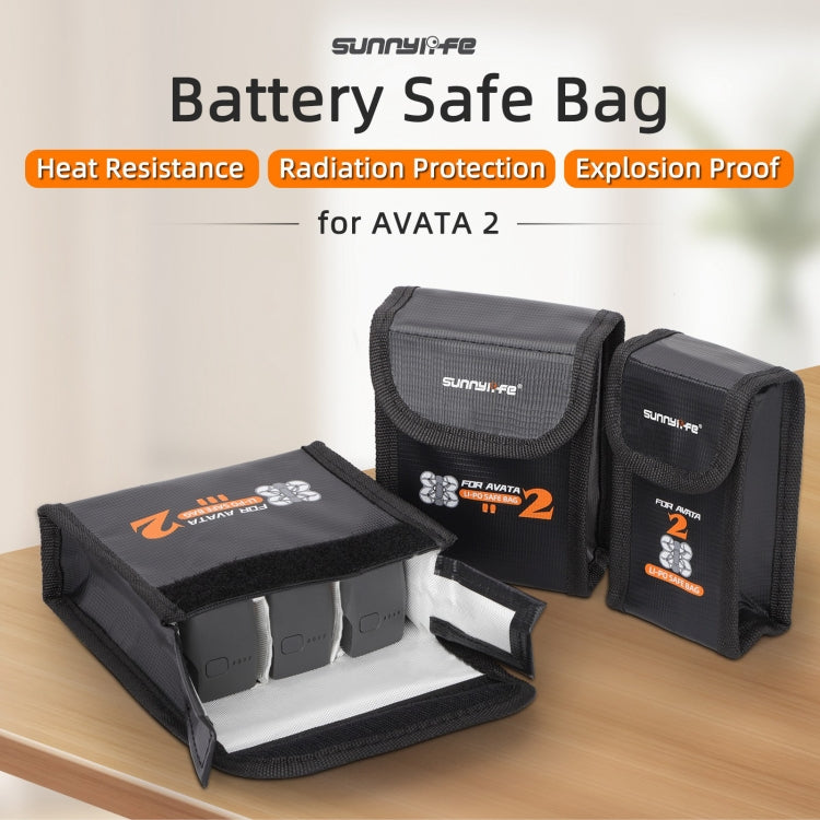 For DJI Avata 2 Sunnylife Battery Explosion-proof Safe Bag Protective Li-Po Safe Bag(For 1pc Battery) - Cases & Bags by Sunnylife | Online Shopping UK | buy2fix