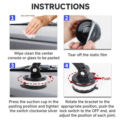 Car Dashboard Rotating Joint Mobile Phone Holder(Black) - Car Holders by buy2fix | Online Shopping UK | buy2fix