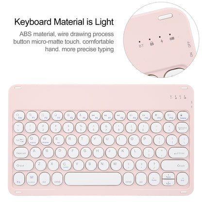 For Huawei MatePad Pro 11 2024 / 2022 Round Button Bluetooth Keyboard Rotatable Holder Leather Case(Rose Gold) - Huawei Keyboard by buy2fix | Online Shopping UK | buy2fix