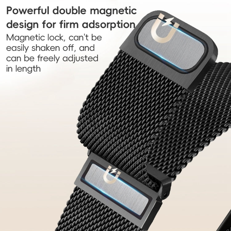 For Apple Watch Ultra 49mm ZGA Milanese Magnetic Metal Watch Band(Silver) - Watch Bands by ZGA | Online Shopping UK | buy2fix