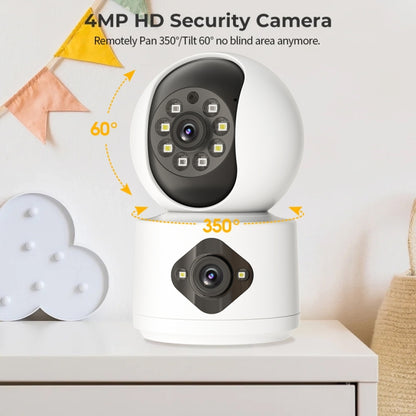 Y6204 4MP Zoom HD Indoor Waterproof Smart WiFi Camera, Specification:US Plug(White) - Wireless Camera by buy2fix | Online Shopping UK | buy2fix