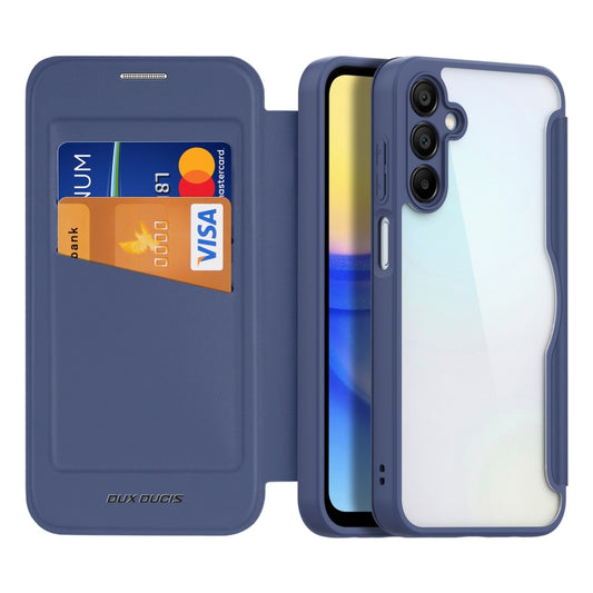 For Samsung Galaxy A15 5G DUX DUCIS Skin X Pro Series PC + TPU Phone Leather Case(Blue) - Galaxy Phone Cases by DUX DUCIS | Online Shopping UK | buy2fix