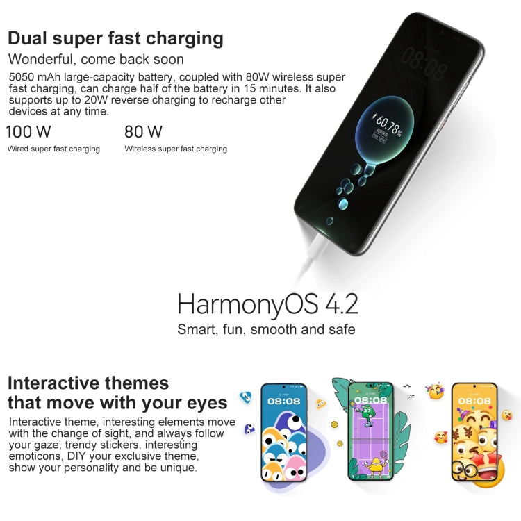 HUAWEI Pura 70 Pro, 12GB+512GB, Screen Fingerprint Identification, 6.8 inch HarmonyOS 4.2 Kirin 9010 Octa Core up to 2.3GHz, NFC, OTG, Not Support Google Play(Black) - Huawei Mate & P by Huawei | Online Shopping UK | buy2fix